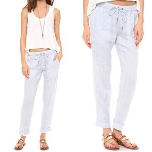 Joie Edana Striped Linen Pants, XS